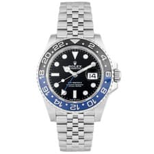 Rolex GMT-Master II Batgirl Stainless Steel Black Dial 40mm 126710BLNR Full Set