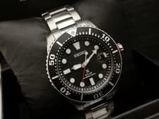 Gents Seiko Prospex SNE551P1 Solar Watch. V157 0DF0. Divers 200m. Boxed.