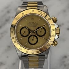 1990 Rolex Zenith Cosmograph Daytona 16523 Inverted 6 Champagne Dial Watch