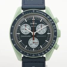Omega x swatch Speedmaster missions on Earth SO33G100 CE CE x nylon QZ blue dial