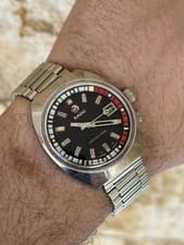 Rado Captain Cook MKII Vintage Automatic 37mm Black Dial Diver Full Set Rare Men