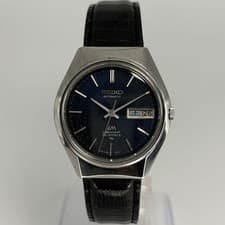 OHed 1971 SEIKO Lord Matic Special Blue Dial 5206-6050 Vintage 23J Watch