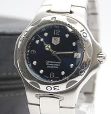 [NEAR MINT] TAG Heuer Kirium WL5113 Navy Dial Date 37mm AT Men's From JAPAN Z268