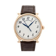 De Bethune DB10 Rose Gold Auto 42mm Silver Dial Strap Watch DB10R