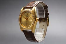 1980 [N MINT OH] Bulova Super Seville Day Date 4414104 10P Diamond Gold Watch