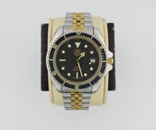 TAG Heuer 980.021 Mens 1000 Series Jumbo Professional Watch Black Gold Monnin 8"