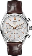 Tag Heuer Carrera Chronograph Silver Dial Steel 42mm Men's Watch CBN2013.FC6483