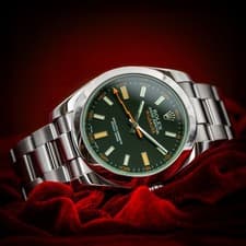 Rolex Milgauss 116400GV Stainless Steel Black Dial Green Crystal 40mm