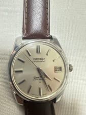 SEIKO Grand Seiko Auto Chronometer Wristwatch Silver Dial Timepiece
