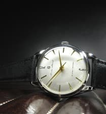 Seiko 1958 Vintage J13025 Marvel S Mark 6 12 Arabic Engraved Index 33mm Silver M