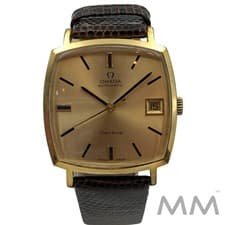 Vintage Omega Geneve 32mm Gold Dress Watch Square Cal 1030