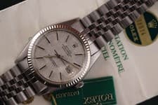 Rolex Oyster Datejust 36 16014 1978, Linen Dial Jubilee Box & Papers Unpolished!