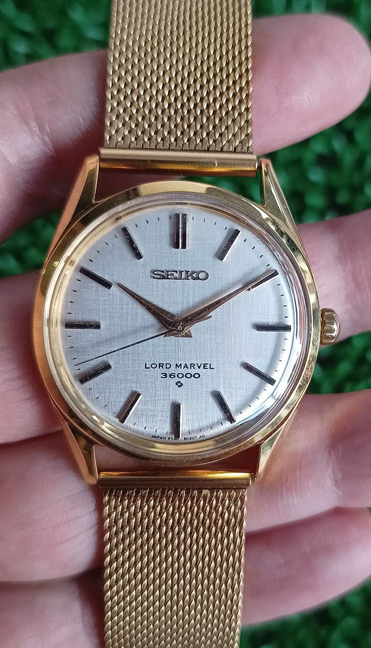 Rare Vintage Seiko Lord marvel 36000 Manual wind 23 jewels gold tone gent watch