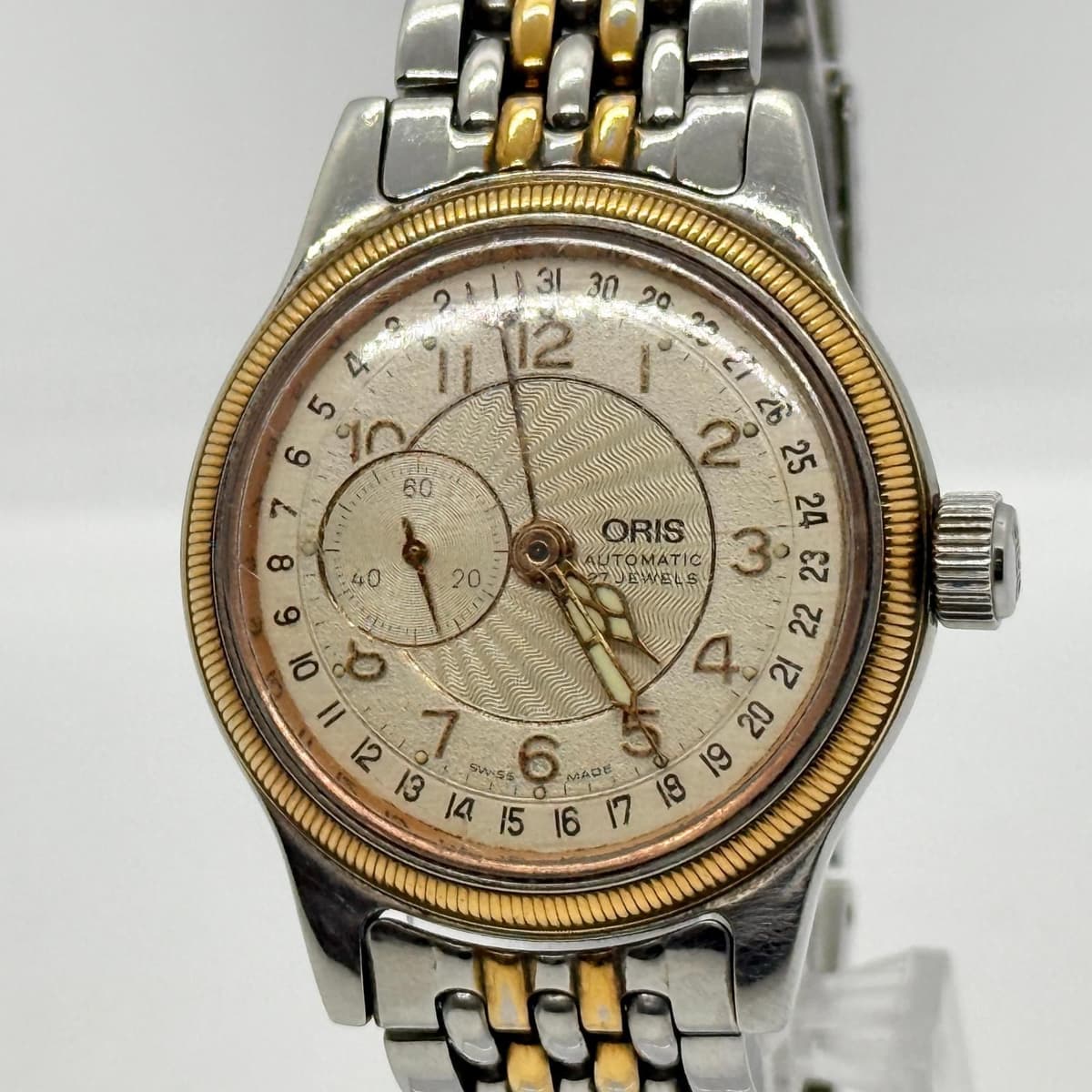 ORIS Watch Unisex Silver AT 7462 Automatic Small Second 40mm Case 33mm