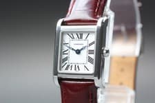 [Near MINT] Longines Tank L5.173.4 19mm Silver Dial Quartz Women's Watch