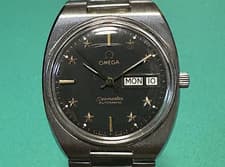 Omega Seamaster TV Dial Ref.1660216.2 Automatic Day Date Black Dial 42mm Men's