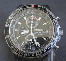 SEIKO PROSPEX Sky Professional SBDL029 Solar Men's Watch working