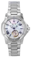 Bulova Marine Mother Of Pearl Dial Automatic Casual 96L326 Women's Ladies Watch