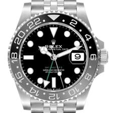 Rolex GMT Master II Black Gray Bruce Wayne Bezel Watch 126710 Box Card Unworn