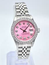 Rolex Datejust 26mm 69240 Pink Diamond Dial & Diamond Bezel Jubilee Box