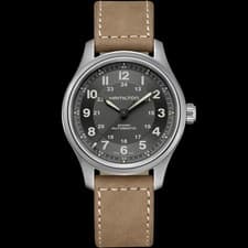 Hamilton Khaki Field Titanium Swiss ETA Auto Black Dial 42mm Watch H70545550