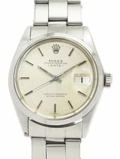 Rolex Oyster Perpetual Date 1500 circa 1968 men's automatic watch Silver