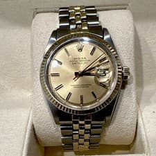 Rolex 1601 Datejust Two-Tone Jubilee Fluted Bezel Silver Dial Auto Date