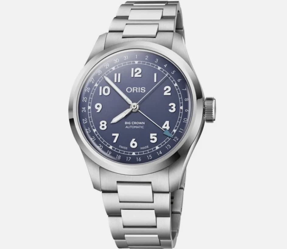 NEW.Oris Big Crown Pointer Date 40mm Purple Dial Watch 01 754 7798 4068-07 8 20