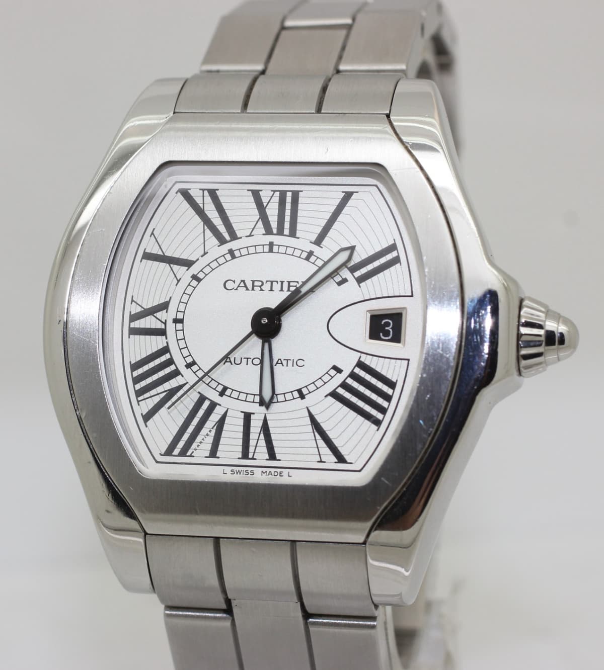 Mens Cartier Roadster Automatic Stainless Steel Watch - 3312 - 40mm