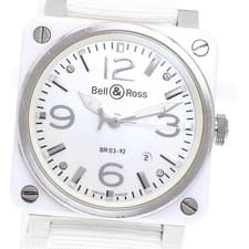 Bell & Ross BR03-92 Aviation Altimeter Date Automatic White Dial Men's Watch