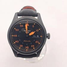 SEIKO Automatic Winding Watch 5 Sports Field Street Style SBSA143 Black Orange