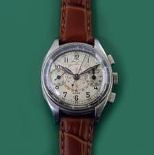 GALLET Commander Vintage 1930s Chronograph Original Snail Dial Excelsior Park 42