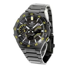 Casio Edifice ECB-2200RC Windflow Solar Watch Black Used From Japan