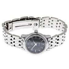 OMEGA DE VILLE PRESTIGE 4570.50 22mm SS Black Dial Quartz Watch #C2015