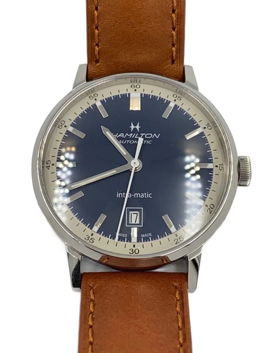 HAMILTON Automatic Watch Analog NVY BRW H384250 Spirit of Liberty Auto