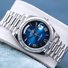 Rolex Day Date 228239 Blue Ombre Dial 40mm 2024 Box & Papers
