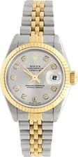 Rolex Datejust 69173 Stainless Steel Silver dial 26mm Automatic watch