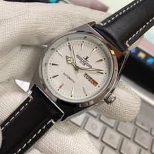 Jaeger LeCoultre Vintage Automatic Watch white Dial Swiss Classic OH Working