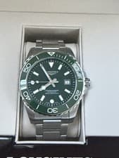 Longines Hydroconquest New Model 42 Mm Green Dial  Automatic Dive WatchL37884066