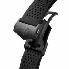 Tag heure connected Black Pvd strap, E3 E4 45mm Sold out. Also Fits Monaco -