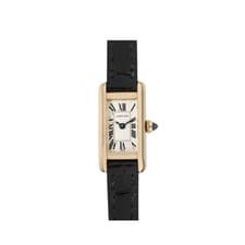 Cartier Tank Allongée W1501756 'Ladies' Yellow Gold White Dial Quartz