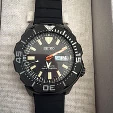 Seiko Prospex Black Monster Ninja SRPH13K1 Automatic 200m Diver Men's Used Rare