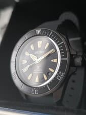 Seiko  Black Dial Caliber 4R35 Silicone strap 200 meters  SRPL15J1