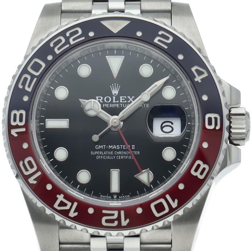 ROLEX GMT-Master II Watch Jubilee 126710BLRO Stainless Steel mensWatch black...