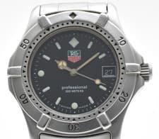 [NEAR MINT] TAG HEUER 962.013R Professional 200M Date Quartz Black Dial JAPAN