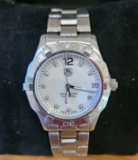 TAG Heuer Aquaracer 32mm Diamond MOP Dial WAF1312.BA0817 Full Set w/ Receipts