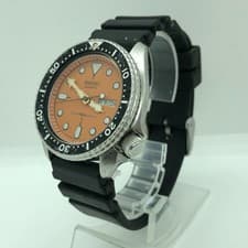 [w2367] SEIKO 7548-700C Diver 150m Quartz New battery Orange dial VG/EX