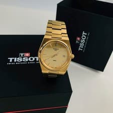 Tissot PRX T137.410.33.021.00 Gold Dial Men's Quartz Chronograph Watch 40MM