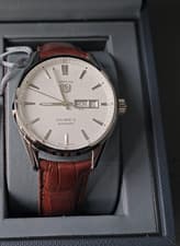 TAG Heuer Carrera Automatic Watch WAR201B.FC6291 Ships from US White Dial Silver