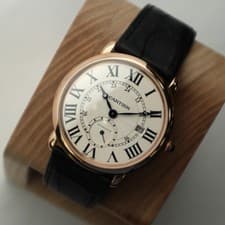 Cartier Ronde Louis 40mm W6801005 18K Rose Gold Silver Dial Automatic Watch